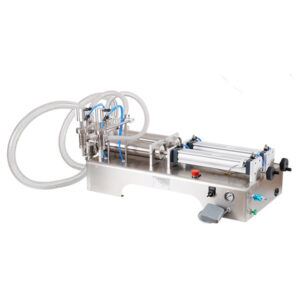 Máy Chiết Rót Khí Nén 2 Vòi Cấp Liệu Trực Tiếp