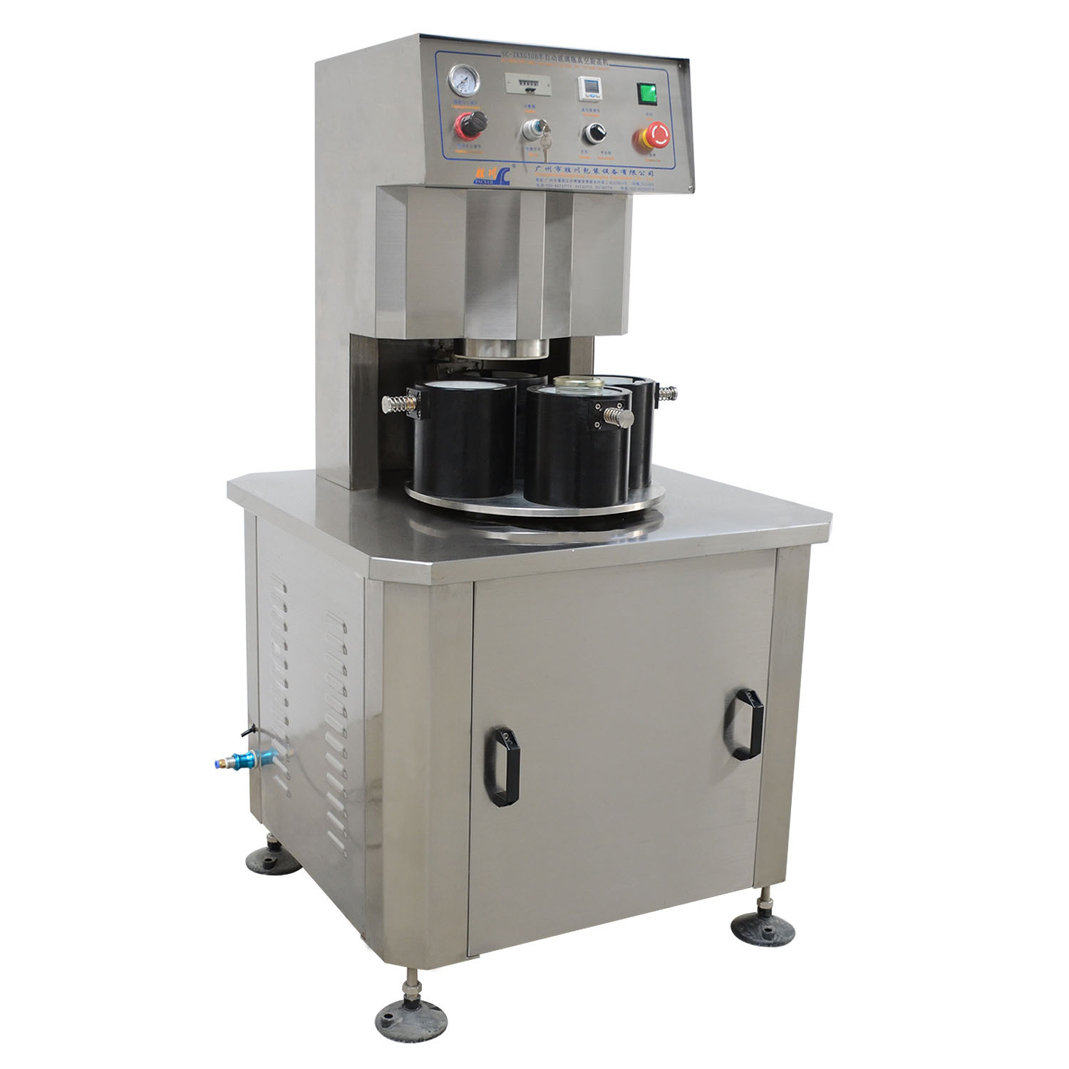 Máy Siết Nắp Chân Không Lọ Thủy Tinh Bán Tự Động