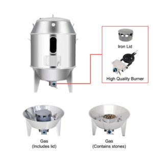 Lò Quay Gà Vịt Có Kính 90cm