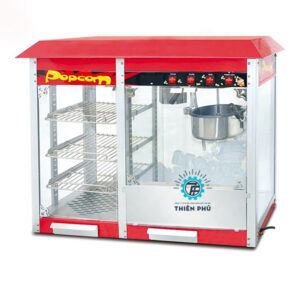 Máy Làm Bắp Rang Bơ 3 Tầng (Có Tủ Kính)