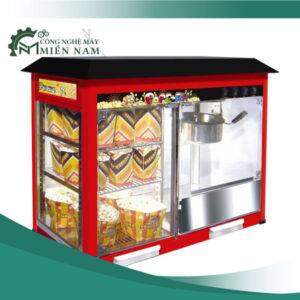 Máy Làm Bắp Rang Bơ 3 Tầng (Có Tủ Kính)