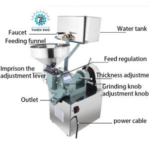 Máy Xay Bột Gạo Nước HENGLIAN DM-WP120