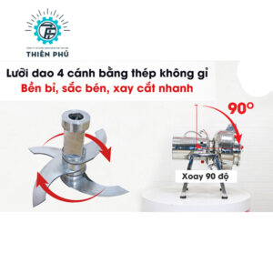 Máy Xay Giò Chả 15Kg/Mẻ Có Biến Tần