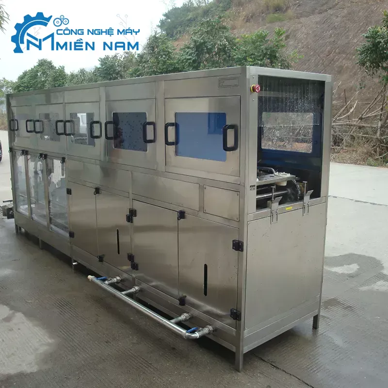 Dây Chuyền Sản Xuất Nước Uống Đóng Bình Tự Động 100-150B/H